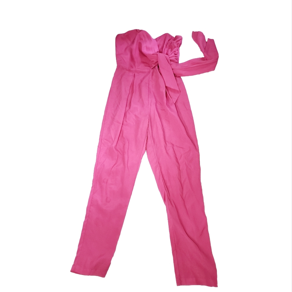 Icy Fashion Strapless Jumpsuit Size L